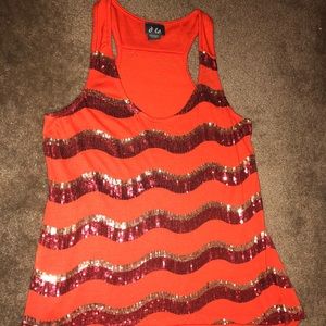 Ladies sparkly tank top!